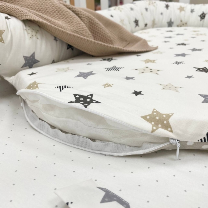 Protectie somn – Baby Nest patut bebe Stars Grey